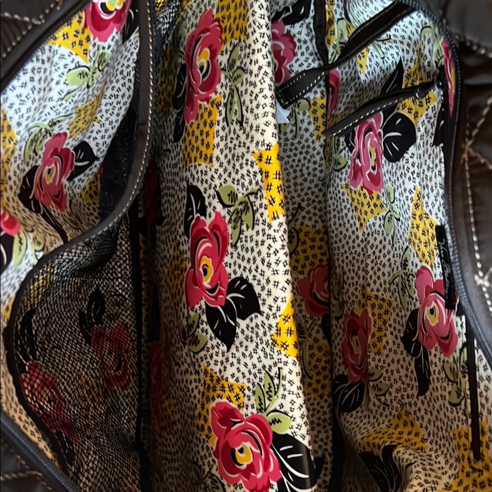 Gorgeous Vera Bradley Baby Bag expresso Black Quilted - Picture 4 of 6